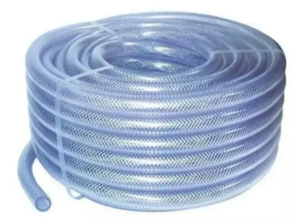 Gas Pipe - Clear Braided Hose - 8mm