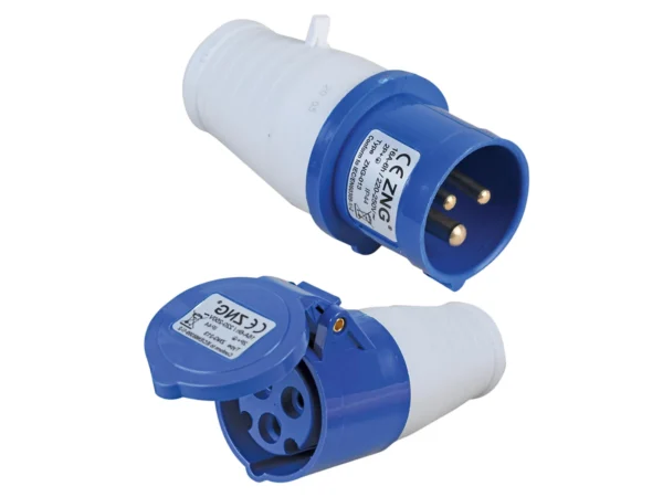 16A Caravan Socket Female c/w Flap