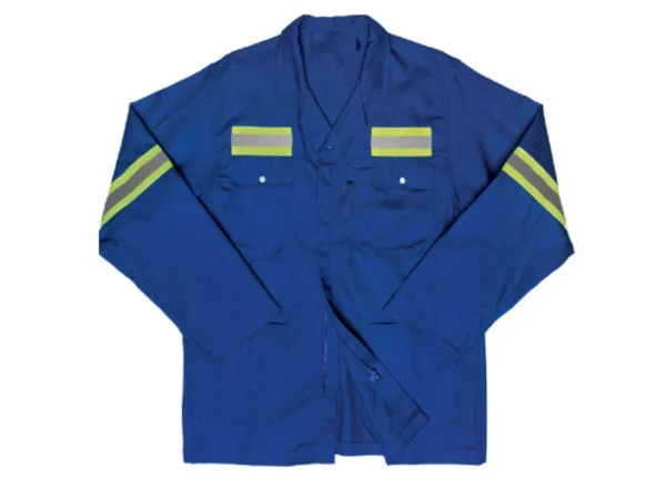 J54 R/Blue Poly Cotton Jacket Size 40