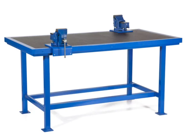 Steel workbench with Vice