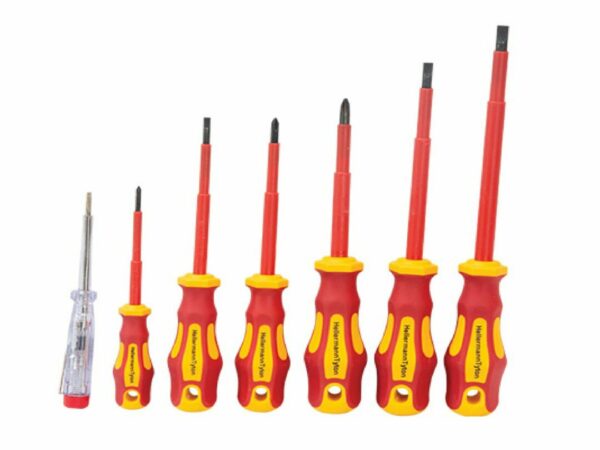 Screwdriver set (High Voltage Insulated) - 7 Piece