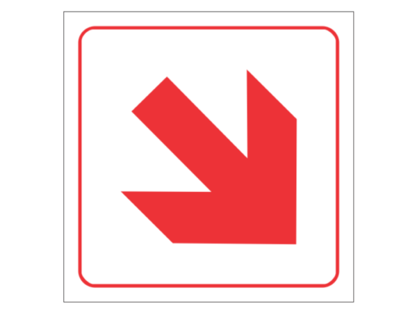 Fire Equipment Direction Arrow  B