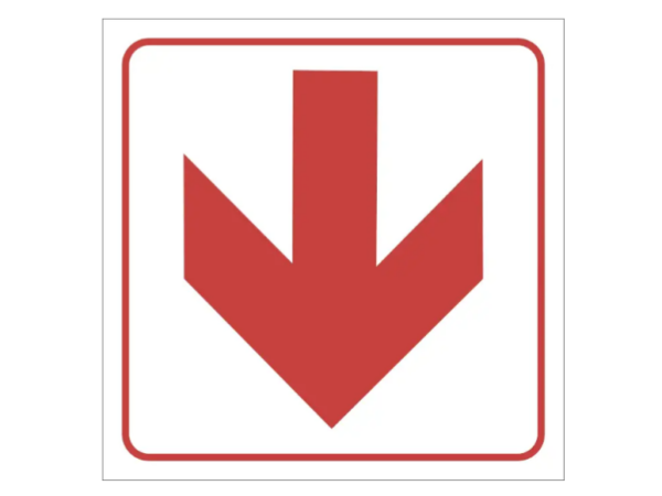 Fire Equipment Direction Arrow A