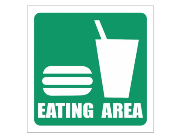 Eating Area Sign