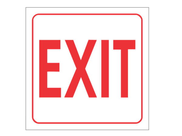 Fire Emergency Exit Sign
