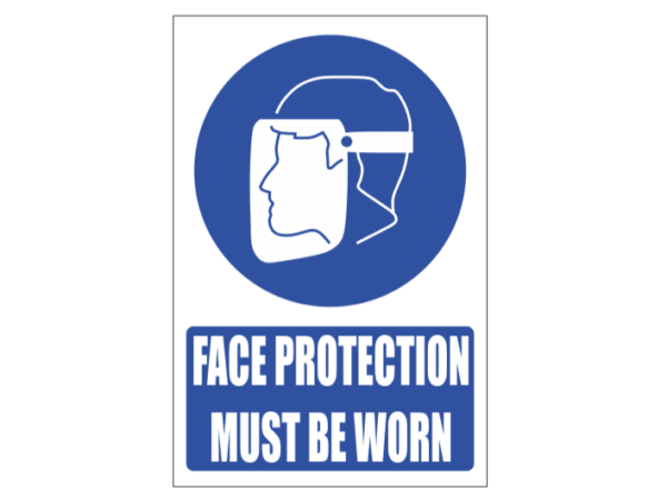 Face Protection - Mandatory Sign - Informative