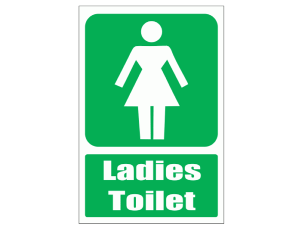 Ladies Toilet Sign
