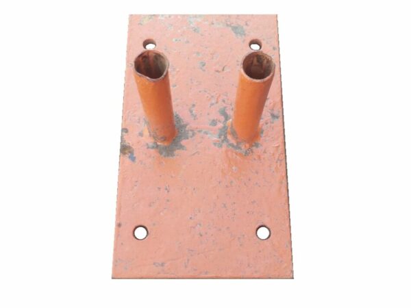 Hard Steel Barricade Base - Orange
